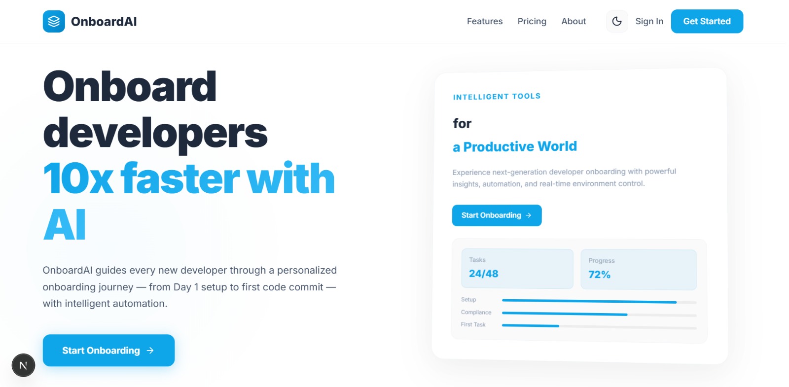 Onboarding Agent screenshot